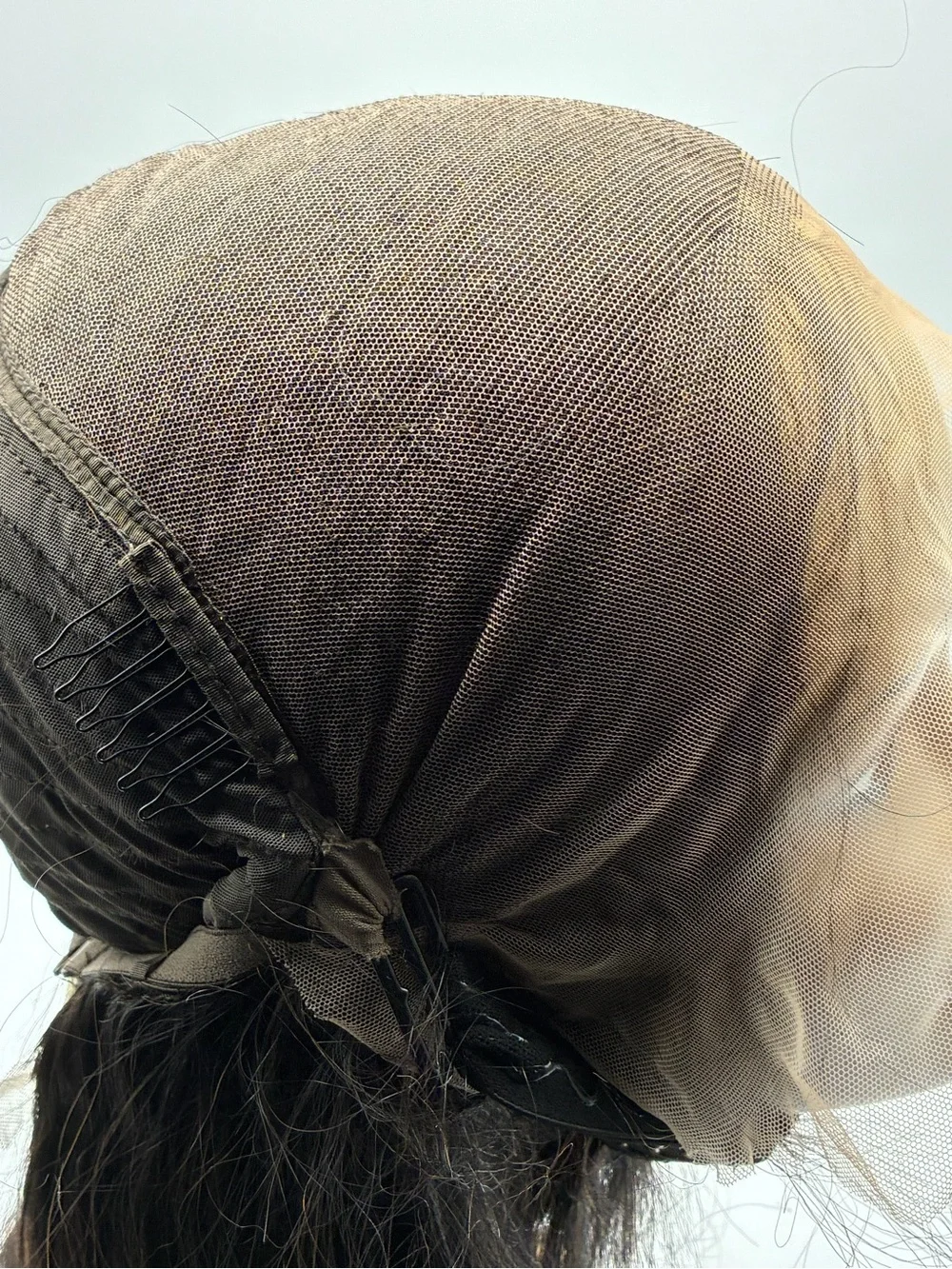Natural Black Long Wavy Women’s Hairpiece.  Human Hair.  22”